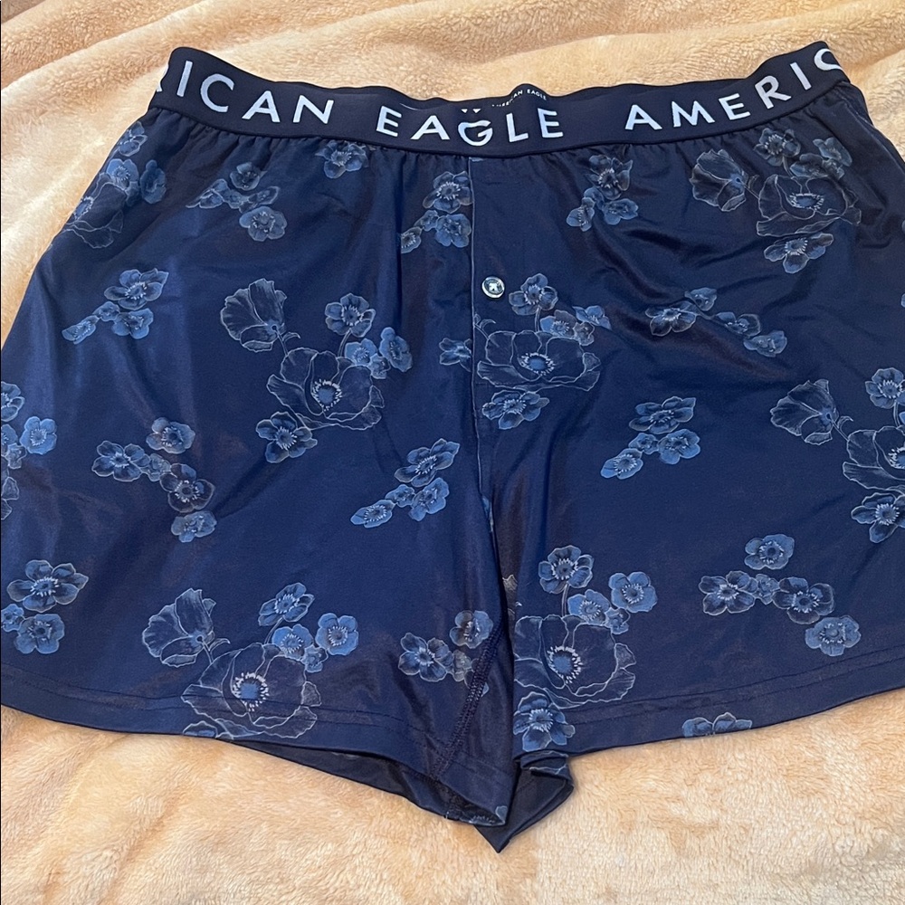 American Eagle Navy Floral Boxers